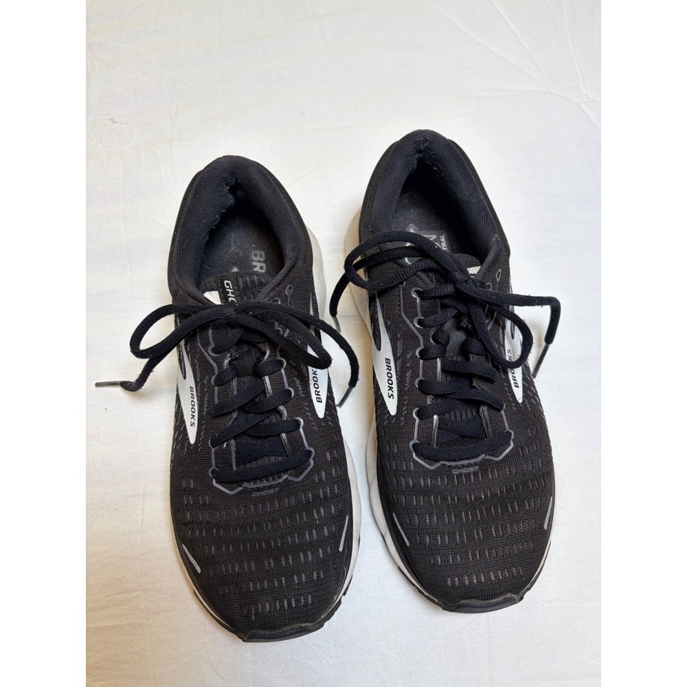 Brooks Ghost 13~ Womens 8M~Black Athletic Running Shoes Sneaker Cushion Neutral - Picture 1 of 8